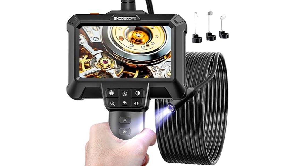 waterproof endoscope with led