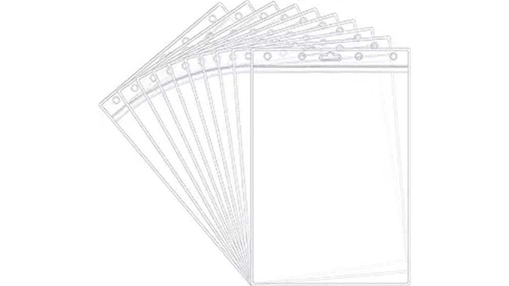 waterproof zip document holders