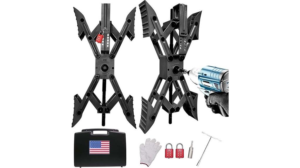 x shaped wheel chock set