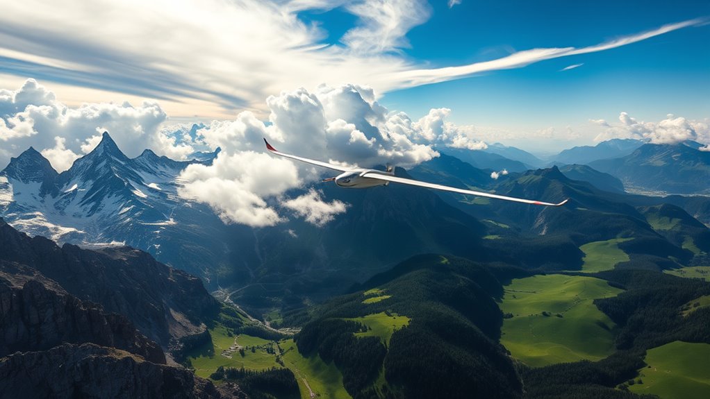 alpine thermals and variable winds