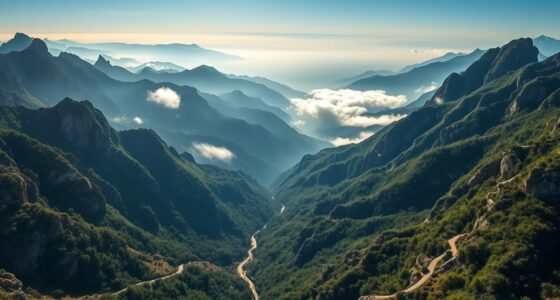 flying over sierra madre