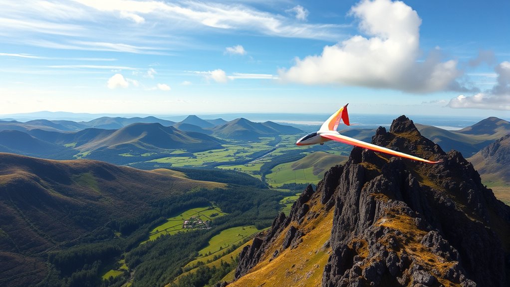 ridge soaring with thermals