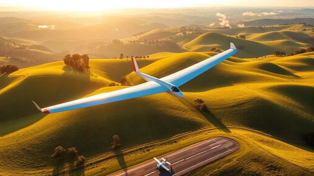 silent safe glider flight