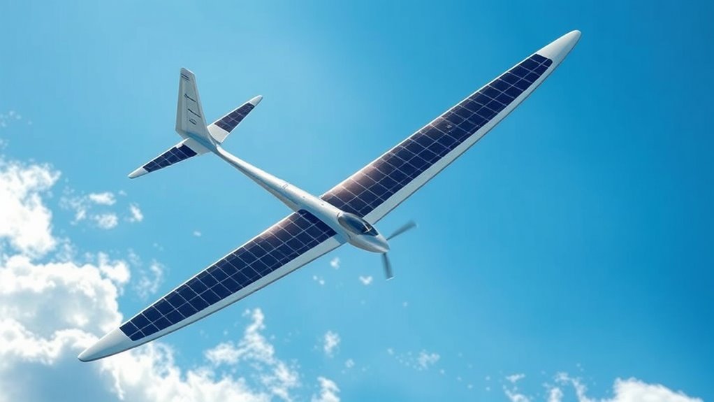 solar powered aerodynamic gliders