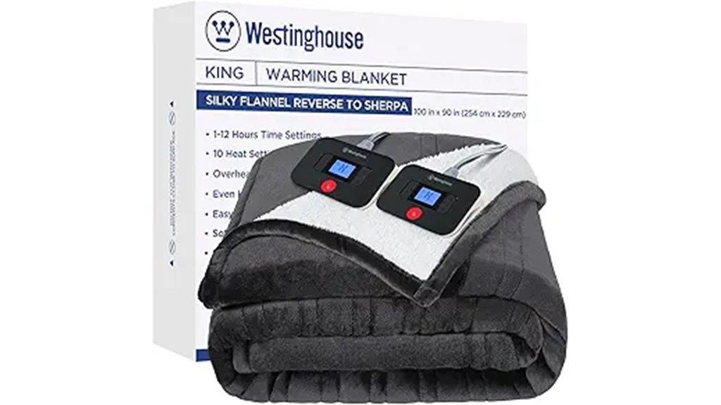 heated king size blanket