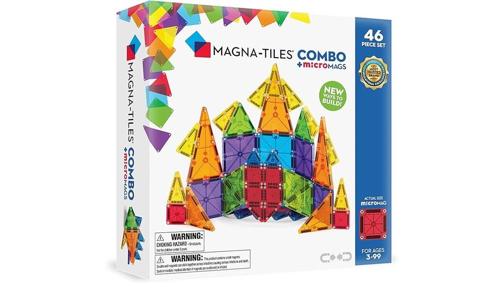 magnetic building tile set