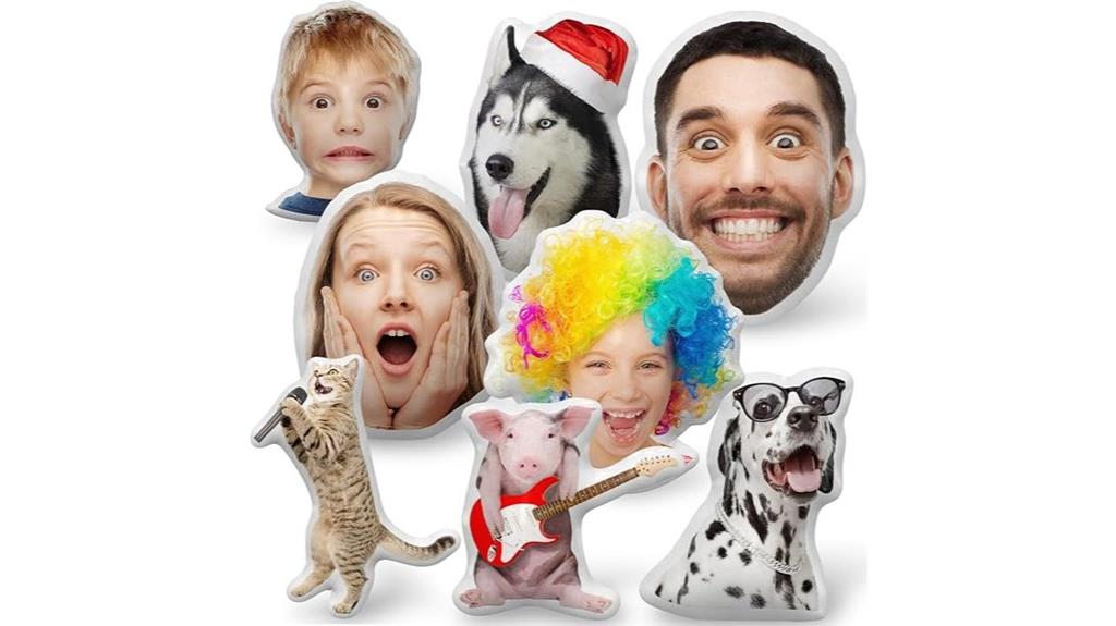 personalized animal face pillow