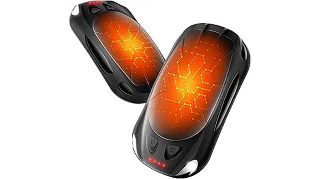 portable dual rechargeable hand warmers