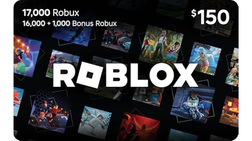 robux roblox gift card