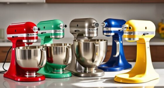 top kitchenaid mixer colors