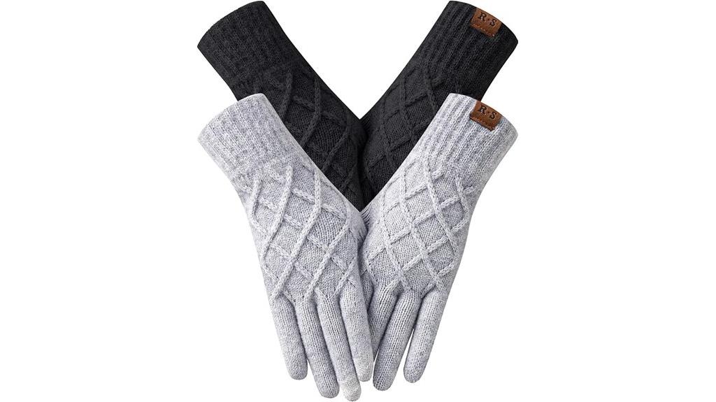touchscreen warm winter gloves