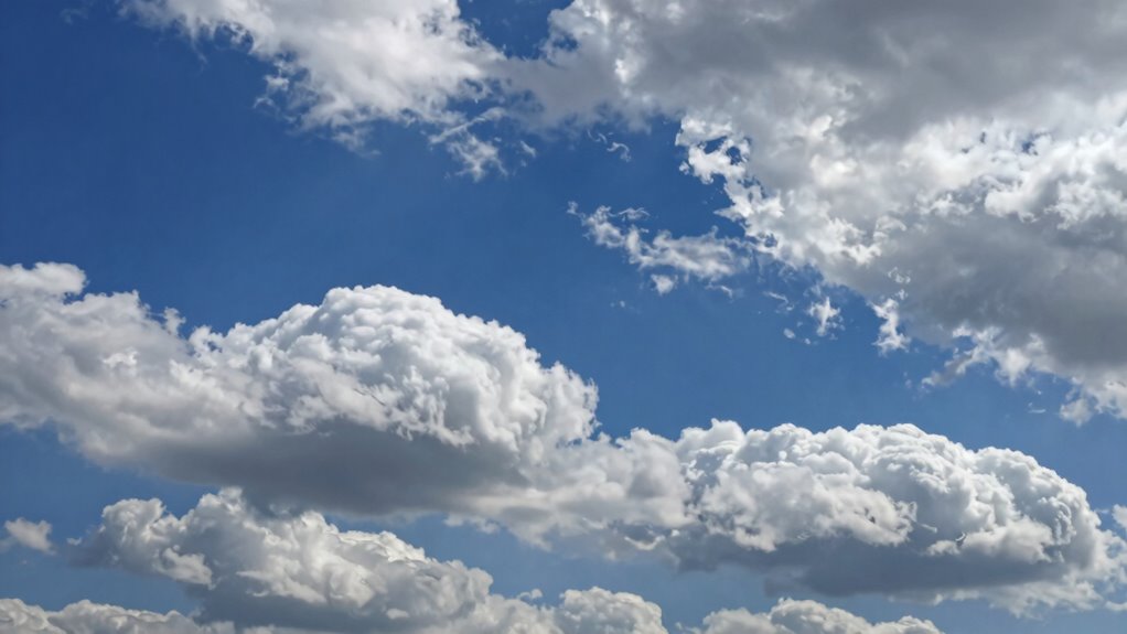 cloud shapes indicate lift