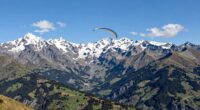 mountain scenery and air currents