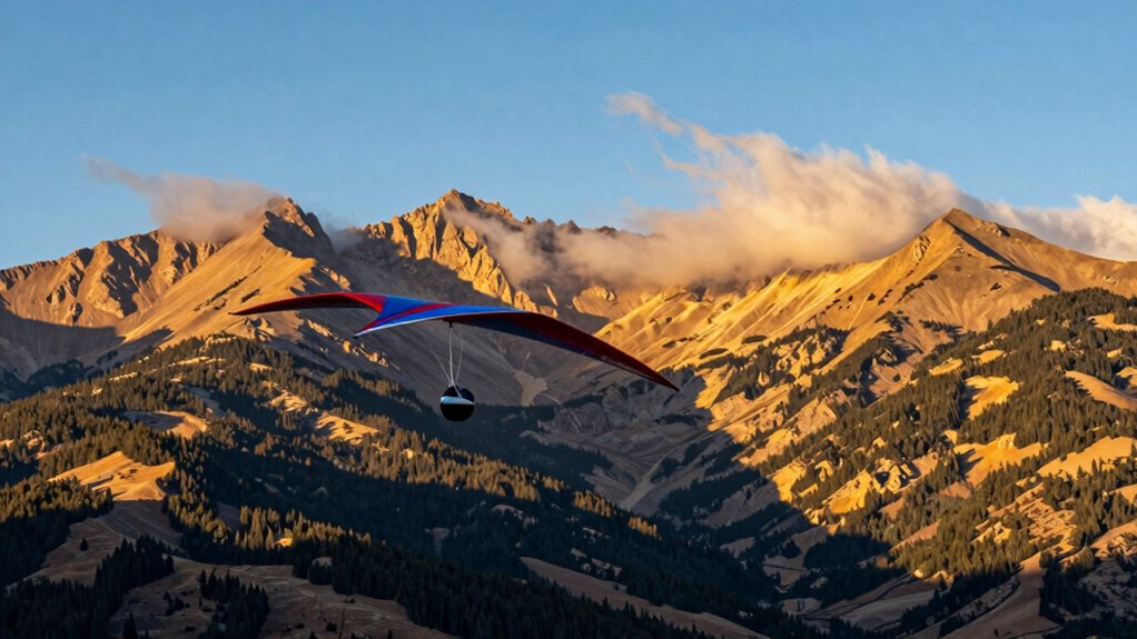 mountain thermals enable soaring