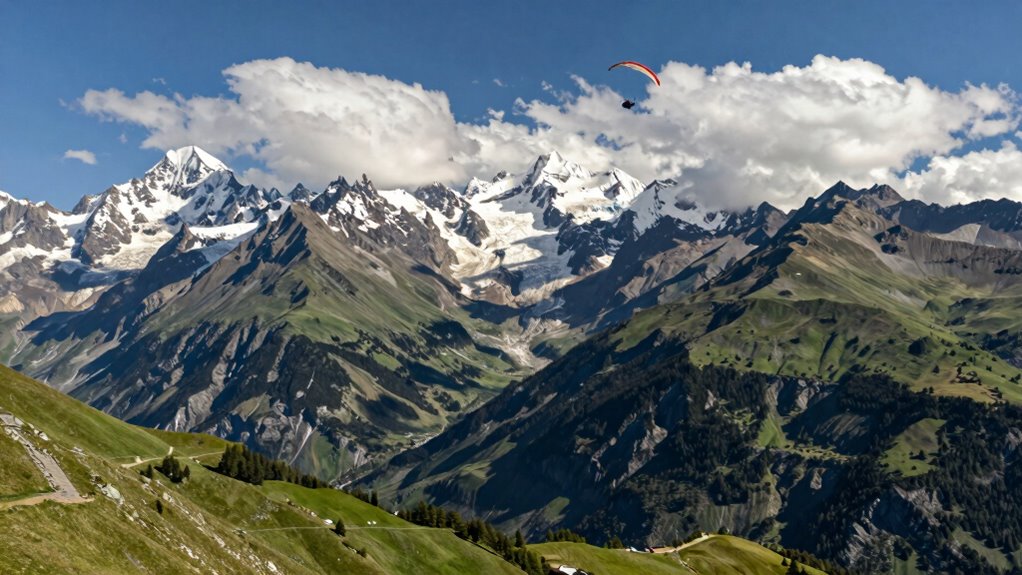 mountain thermals fuel scenic flights