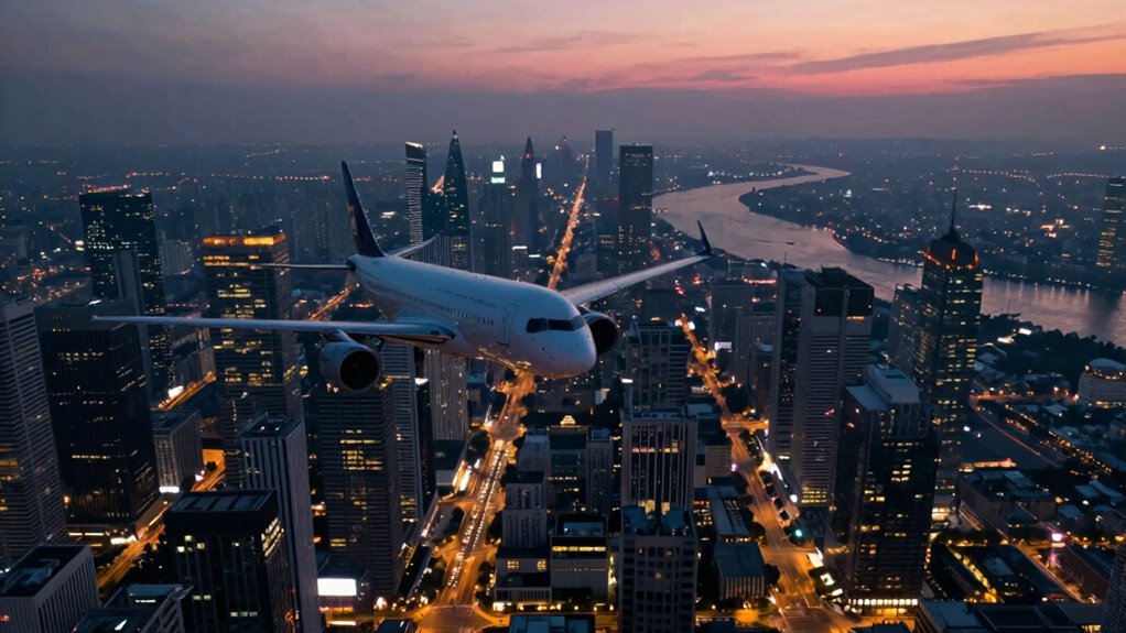 navigating busy urban skies