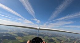 sky reading while gliding