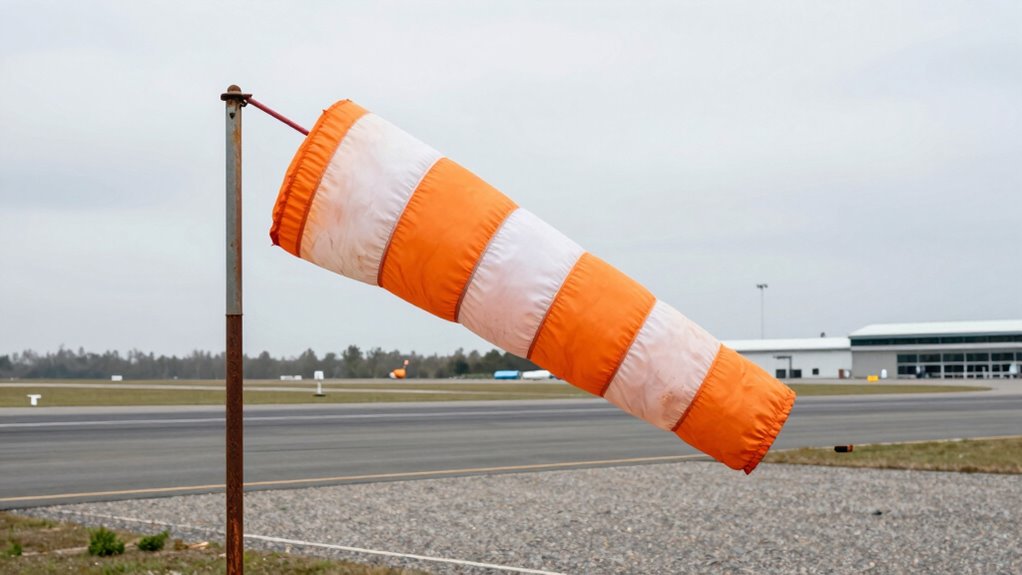 windsock reveals surface conditions
