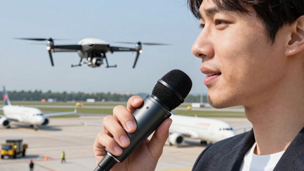 wireless mics enhance aviation filming