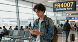 Flight Fr4007 Diverted To Paris