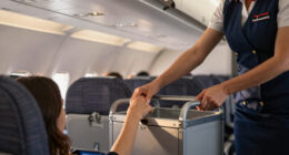 Passagier Schlagt Stewardess