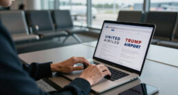 United Airlines Trump Airport